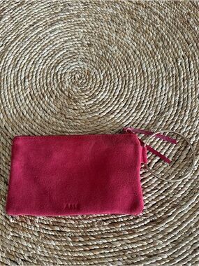 The Fozi wristlet by Able in Red Suede